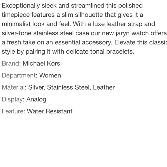 Michael Kors gray jaryn silver classic watch - Picture 7 of 8